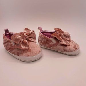 Carter's Girls Pink Velvet Shoes 1-6months